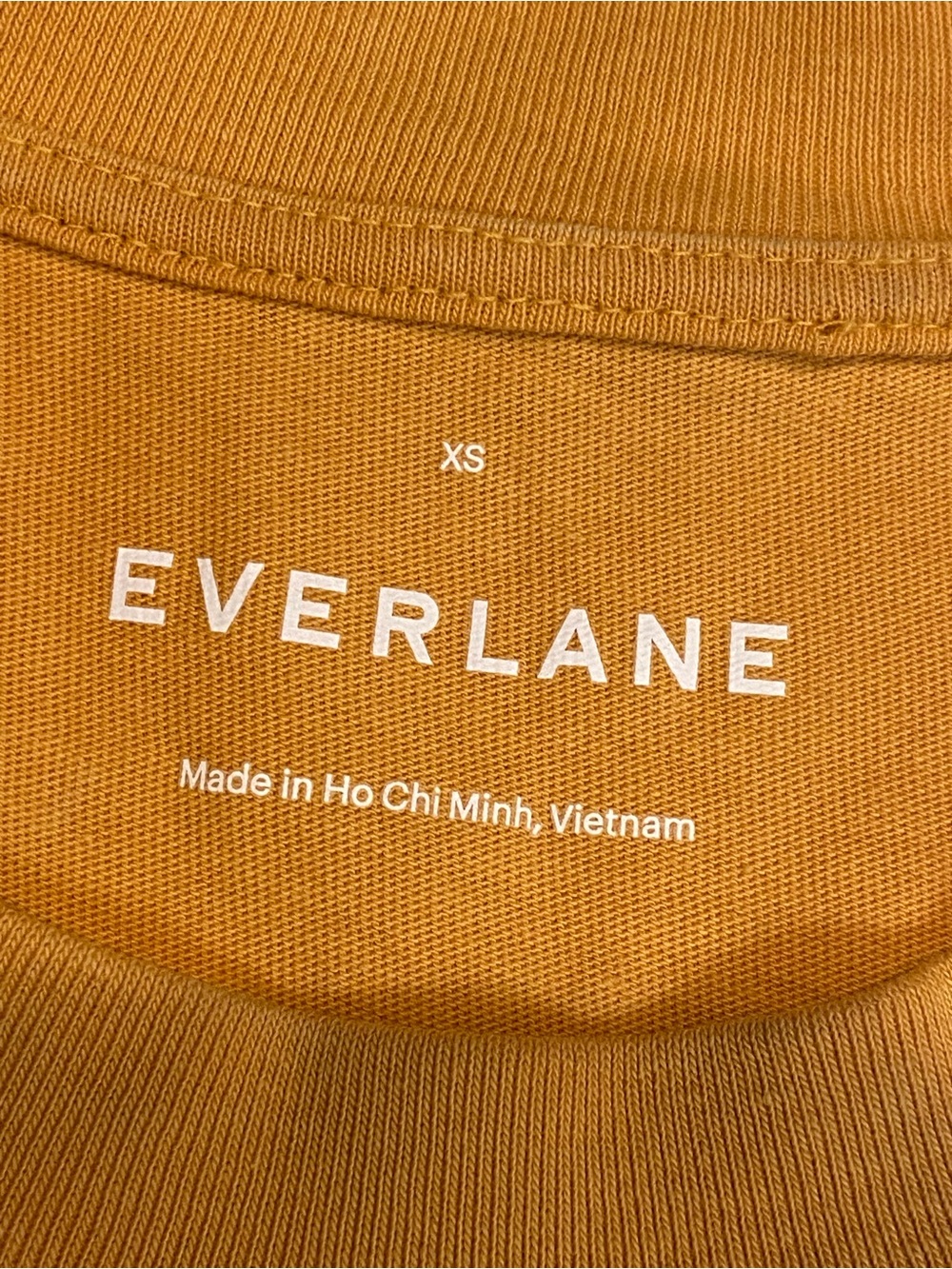 EVERLANE THE WEEKEND 100% COTTON TANK DRESS MIDI CHEST POCKET SIENNA TURMERIC XS - Picture 8 of 9